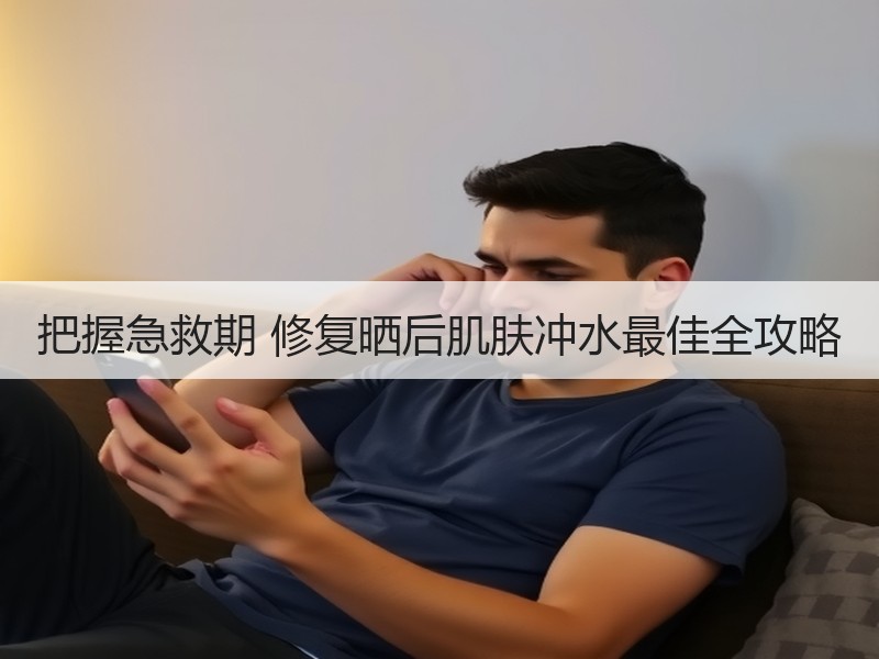 把握急救期 修复晒后肌肤冲水最佳全攻略