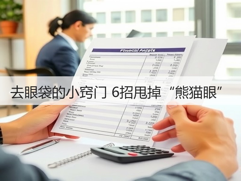去眼袋的小窍门 6招甩掉“熊猫眼”