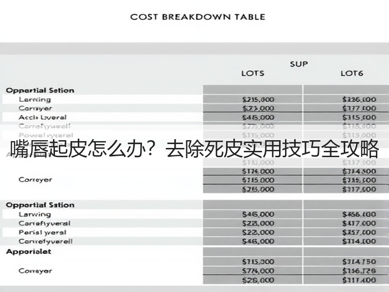 嘴唇起皮怎么办？去除死皮实用技巧全攻略