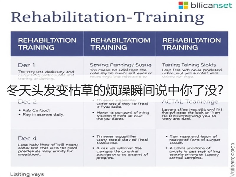 冬天头发变枯草的烦躁瞬间说中你了没？