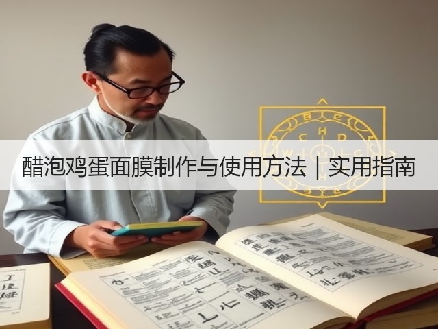 醋泡鸡蛋面膜制作与使用方法｜实用指南(图3)