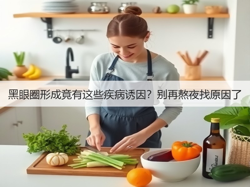 黑眼圈形成竟有这些疾病诱因？别再熬夜找原因了