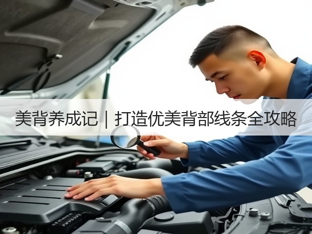 美背养成记|打造优美背部线条全攻略(图1) 美背养成记|打造优美背部线条全攻略(图1)