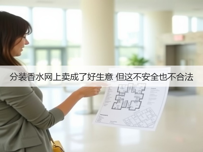 分装香水网上卖成了好生意 但这不安全也不合法