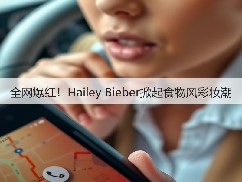 全网爆红！Hailey Bieber掀起食物风彩妆潮