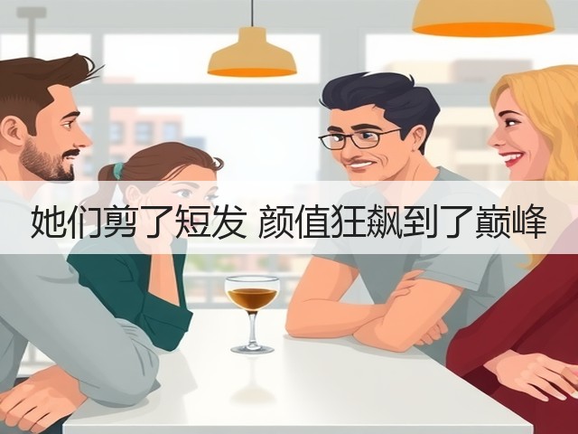 她们剪了短发 颜值狂飙到了巅峰(图1) 她们剪了短发 颜值狂飙到了巅峰(图1)