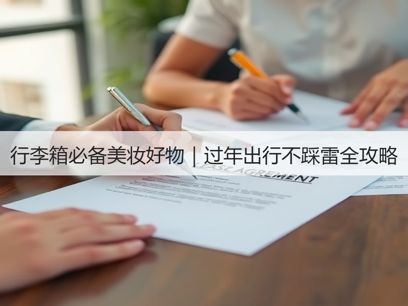 行李箱必备美妆好物｜过年出行不踩雷全攻略