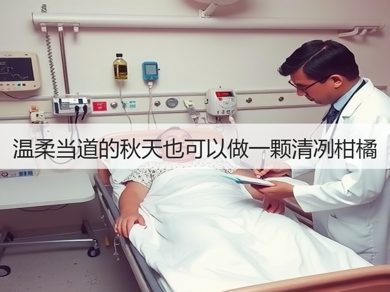 温柔当道的秋天也可以做一颗清冽柑橘