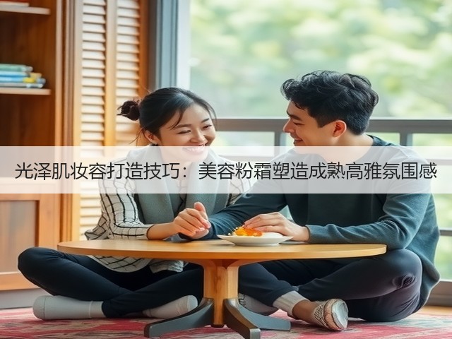 光泽肌妆容打造技巧：美容粉霜塑造成熟高雅氛围感(图1)