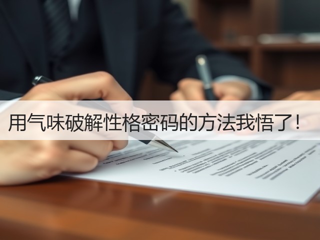 用气味破解性格密码的方法我悟了!(图3) 用气味破解性格密码的方法我悟了!(图3)