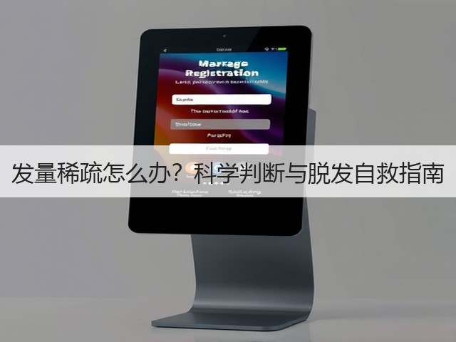 发量稀疏怎么办?科学判断与脱发自救指南(图1) 发量稀疏怎么办?科学判断与脱发自救指南(图1)