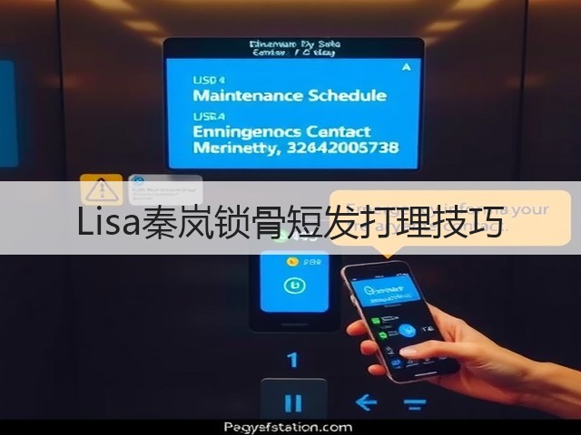 Lisa秦岚锁骨短发打理技巧(图1)