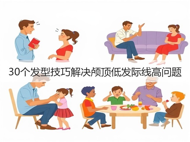 30个发型技巧解决颅顶低发际线高问题(图2) 30个发型技巧解决颅顶低发际线高问题(图2)
