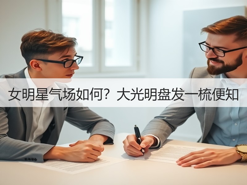女明星气场如何？大光明盘发一梳便知