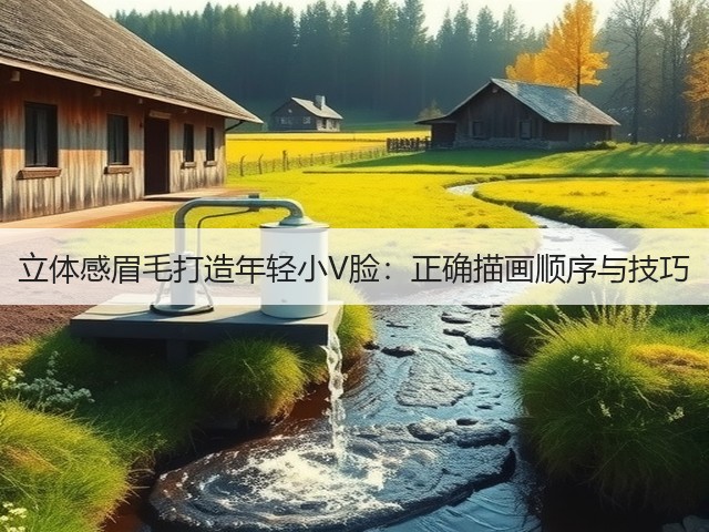 立体感眉毛打造年轻小V脸：正确描画顺序与技巧(图3)