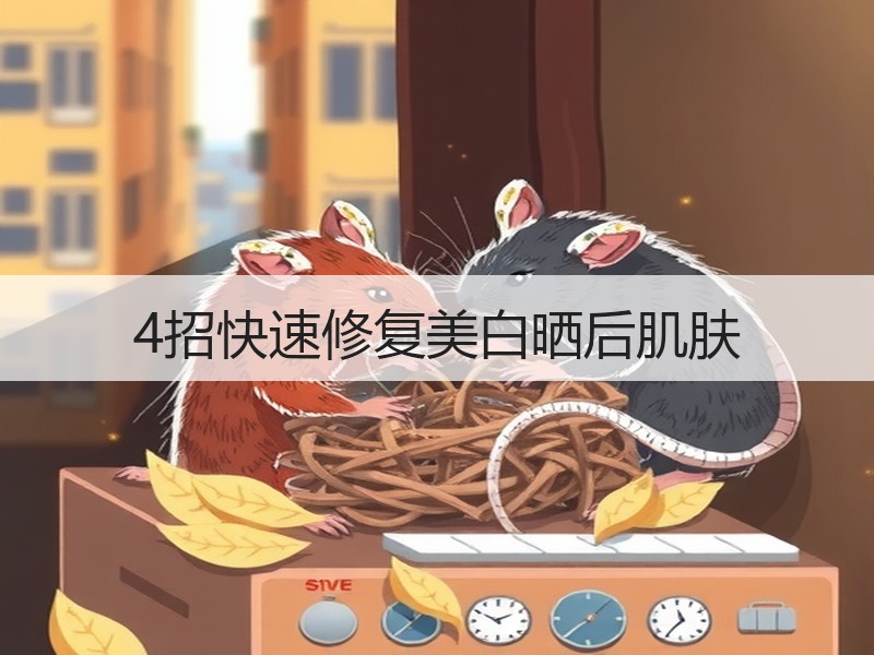 4招快速修复美白晒后肌肤