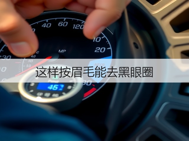 这样按眉毛能去黑眼圈(图3) 这样按眉毛能去黑眼圈(图3)