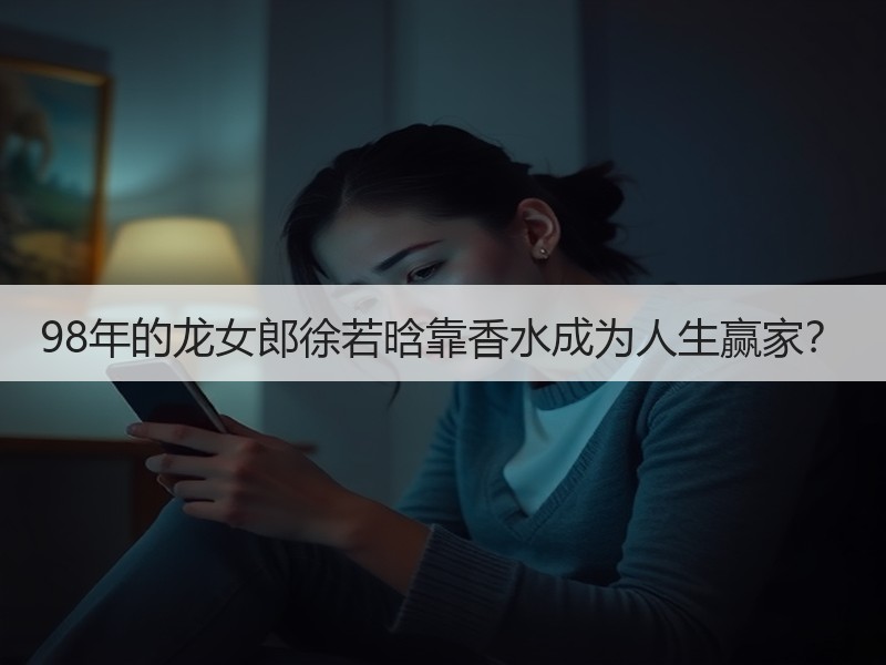 98年的龙女郎徐若晗靠香水成为人生赢家？