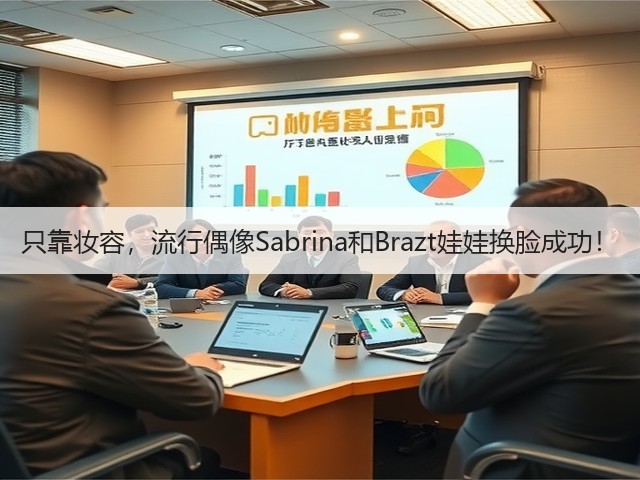 只靠妆容，流行偶像Sabrina和Brazt娃娃换脸成功！(图1)