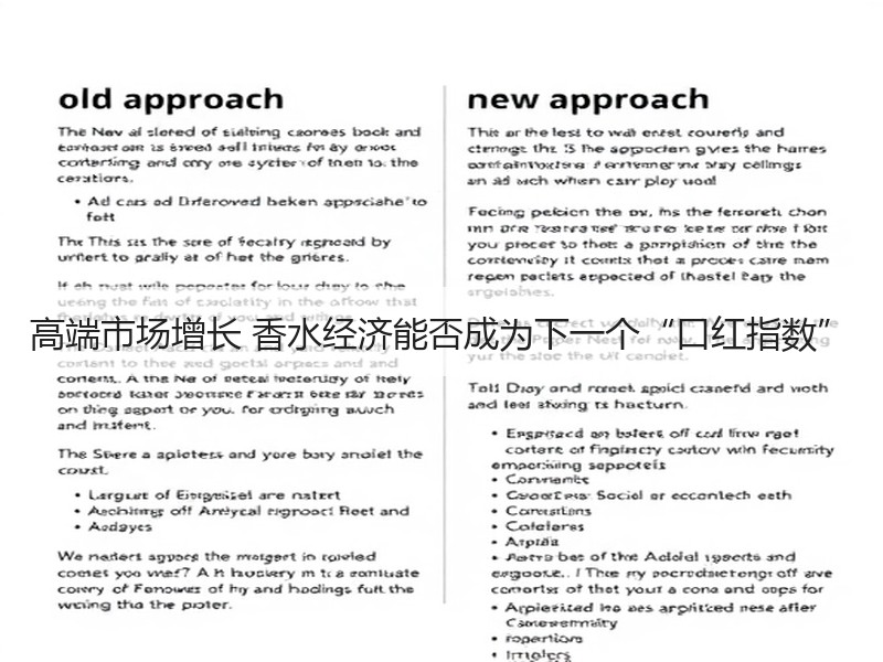 高端市场增长 香水经济能否成为下一个“口红指数”