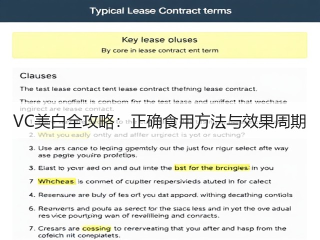 VC美白全攻略:正确食用方法与效果周期(图1) VC美白全攻略:正确食用方法与效果周期(图1)