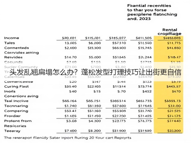 头发乱翘扁塌怎么办？蓬松发型打理技巧让出街更自信(图1)