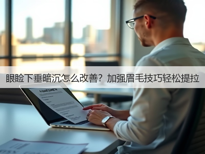眼睑下垂暗沉怎么改善？加强眉毛技巧轻松提拉