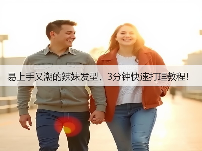 易上手又潮的辣妹发型，3分钟快速打理教程！