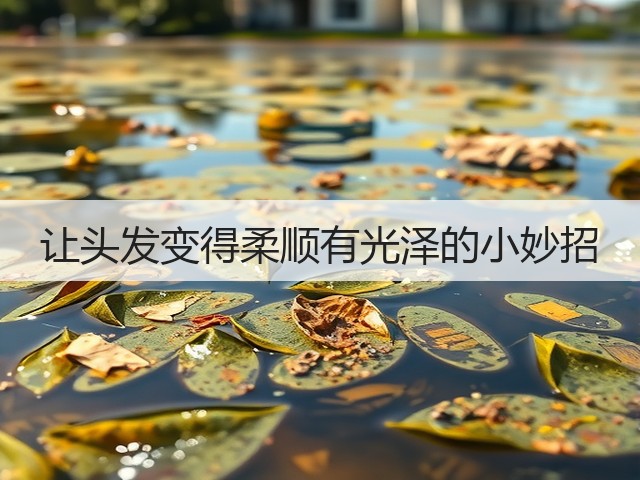 让头发变得柔顺有光泽的小妙招(图2)