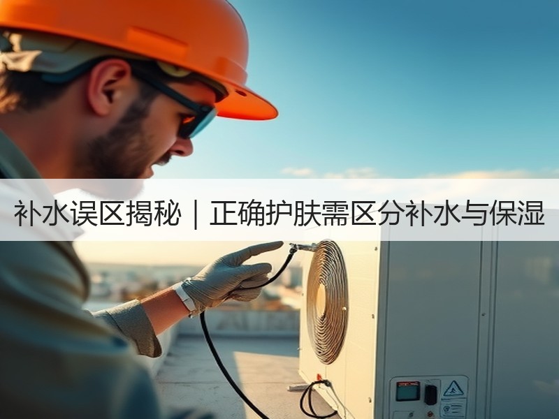 补水误区揭秘｜正确护肤需区分补水与保湿