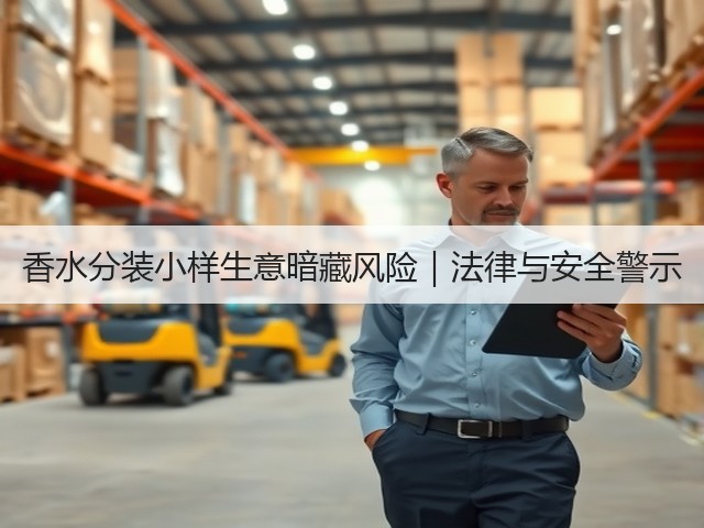 香水分装小样生意暗藏风险｜法律与安全警示(图1)