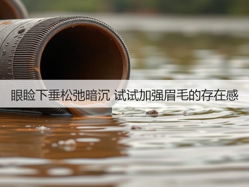 眼睑下垂松弛暗沉 试试加强眉毛的存在感