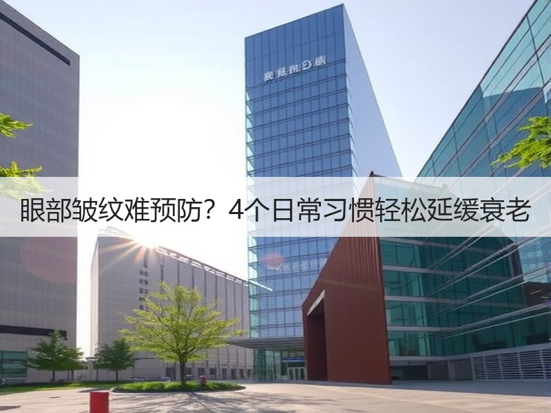 眼部皱纹难预防？4个日常习惯轻松延缓衰老