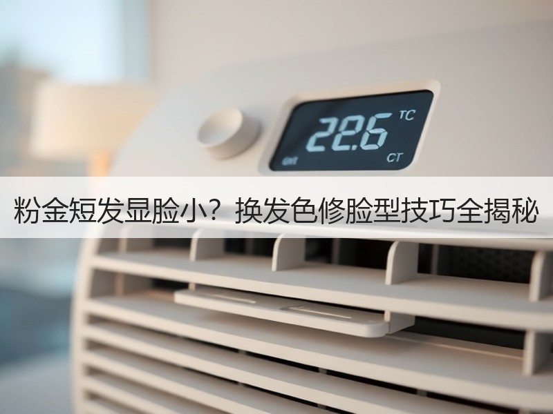 粉金短发显脸小？换发色修脸型技巧全揭秘