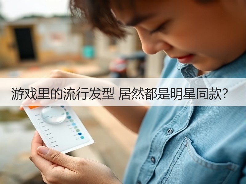游戏里的流行发型 居然都是明星同款？