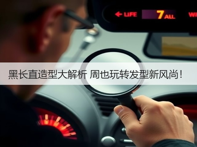 黑长直造型大解析 周也玩转发型新风尚！(图1)