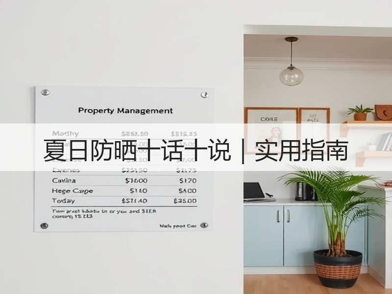 夏日防晒十话十说｜实用指南