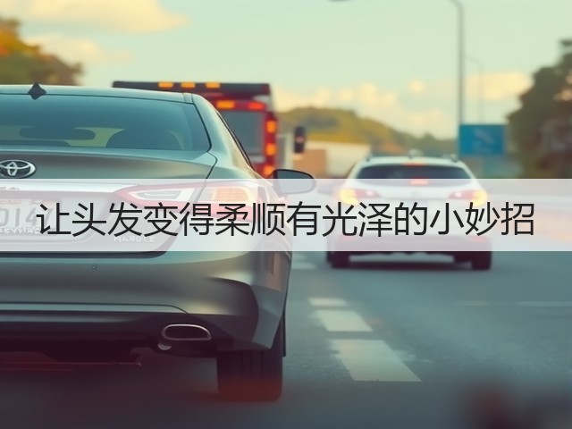 让头发变得柔顺有光泽的小妙招(图1) 让头发变得柔顺有光泽的小妙招(图1)