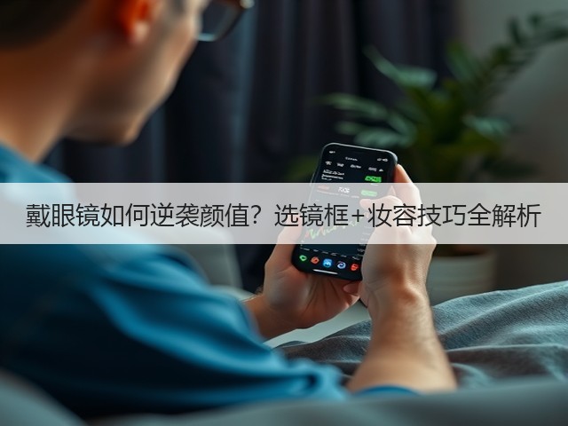 戴眼镜如何逆袭颜值?选镜框+妆容技巧全解析(图1) 戴眼镜如何逆袭颜值?选镜框+妆容技巧全解析(图1)
