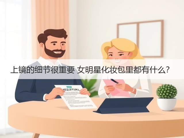 上镜的细节很重要 女明星化妆包里都有什么？(图2)