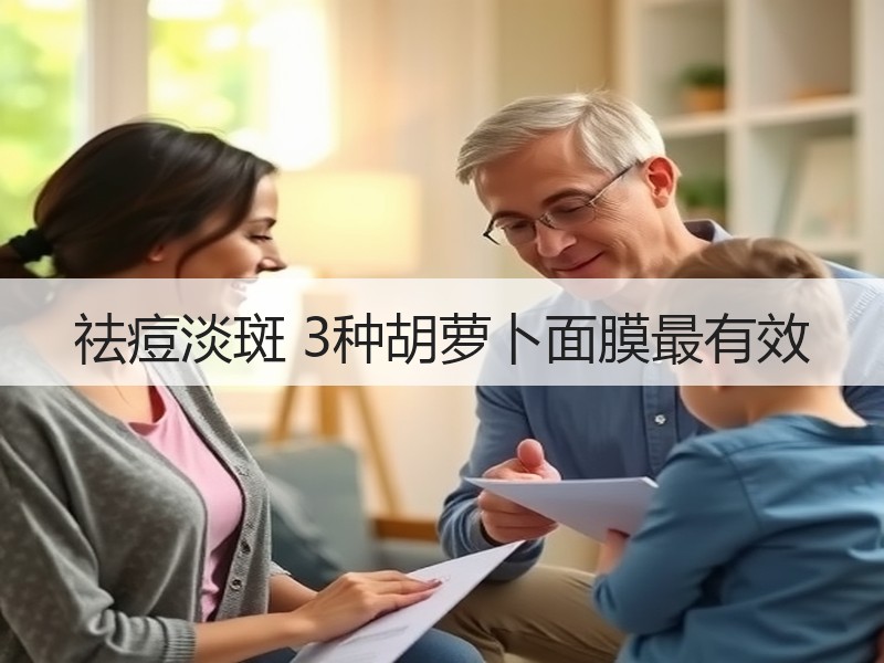 祛痘淡斑 3种胡萝卜面膜最有效