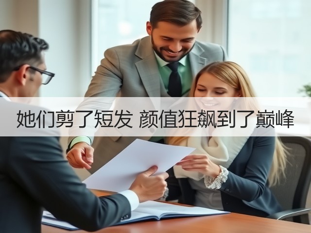 她们剪了短发 颜值狂飙到了巅峰(图2) 她们剪了短发 颜值狂飙到了巅峰(图2)