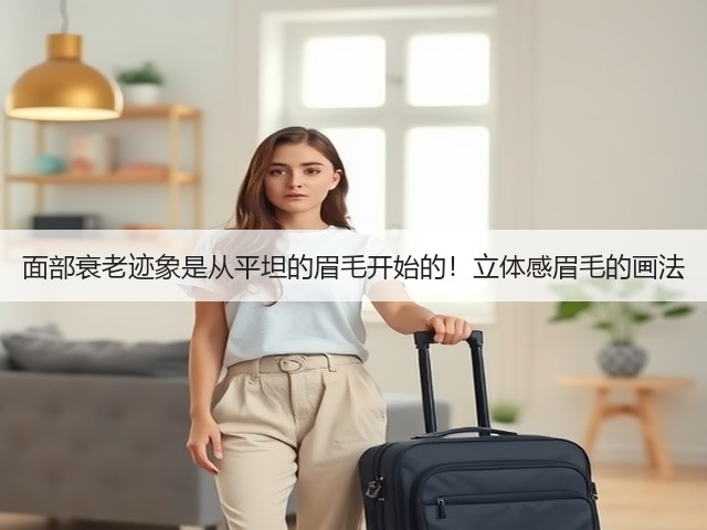 面部衰老迹象是从平坦的眉毛开始的！立体感眉毛的画法(图1)