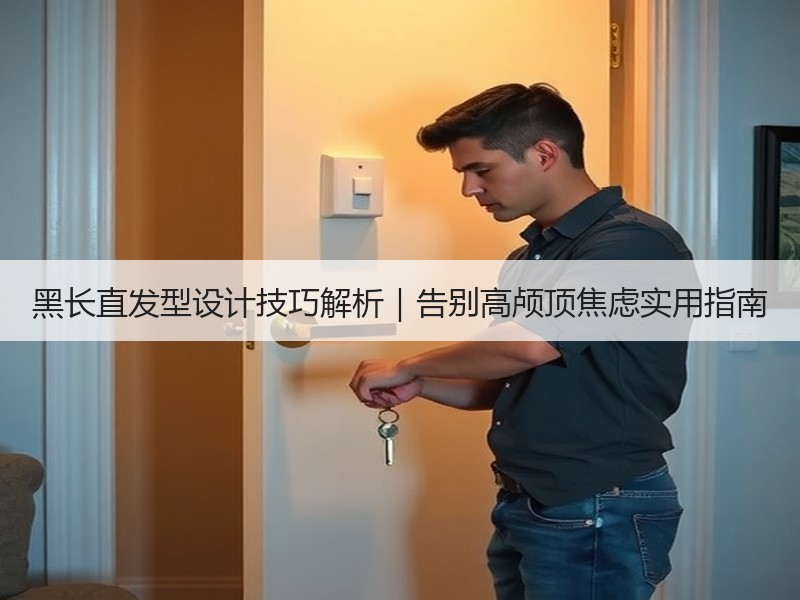 黑长直发型设计技巧解析｜告别高颅顶焦虑实用指南