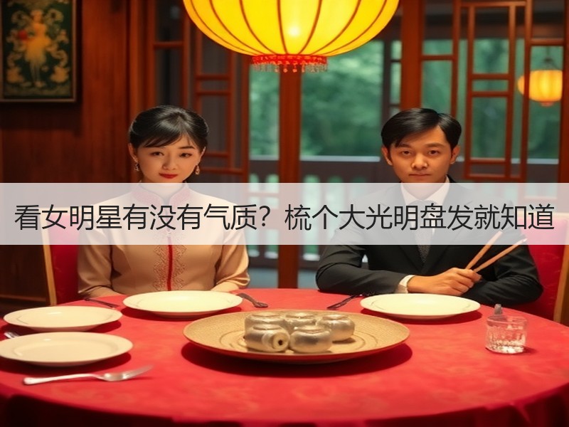 看女明星有没有气质？梳个大光明盘发就知道